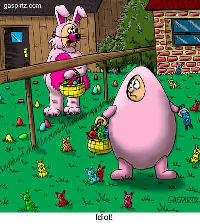 Happy Easter Funny Cartoon